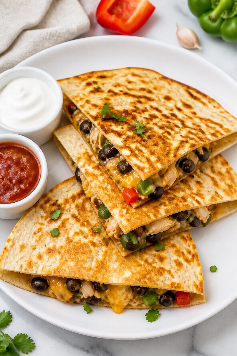 Easy Chicken Quesadilla with Black Bean 6 Easy Chicken Quesadilla with Black Bean