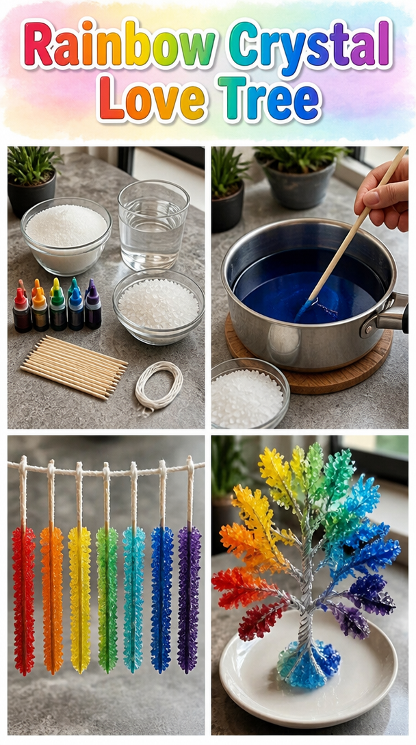 Rainbow Crystal Love Tree