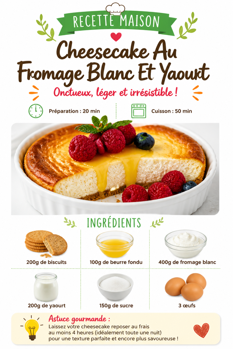 Cheesecake Au Fromage Blanc Et Yaourt