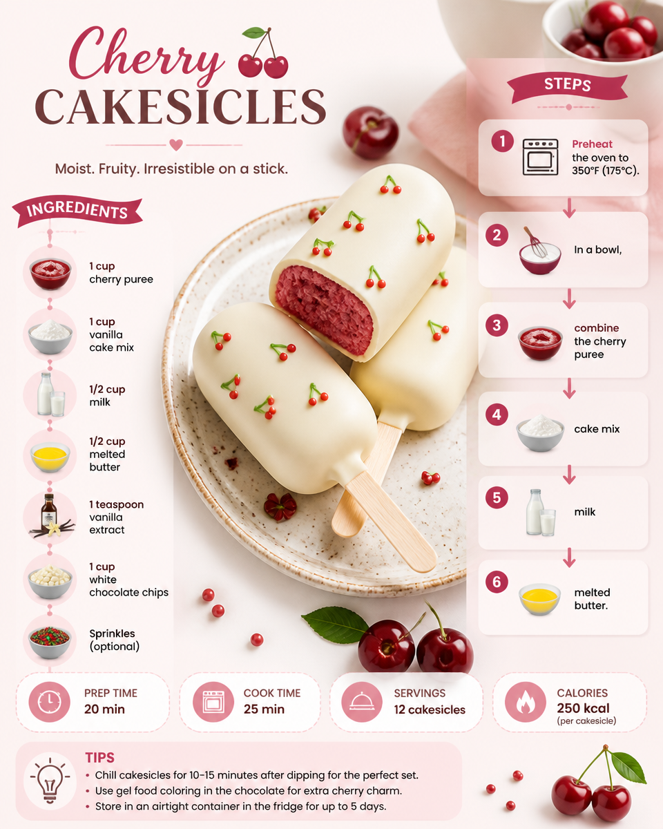 Cherry Cakesicles