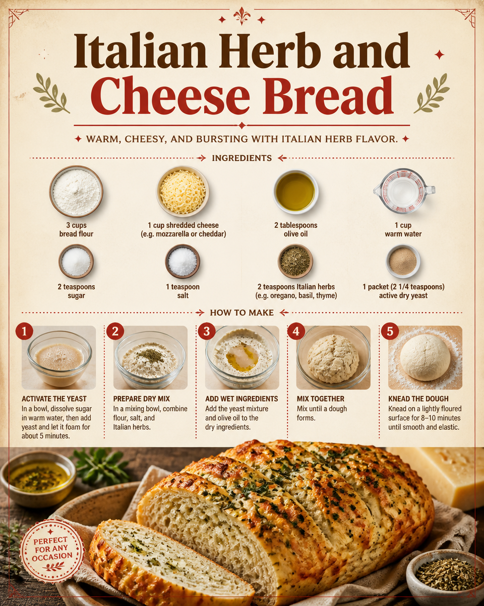 Italian Herb and Cheese Bread