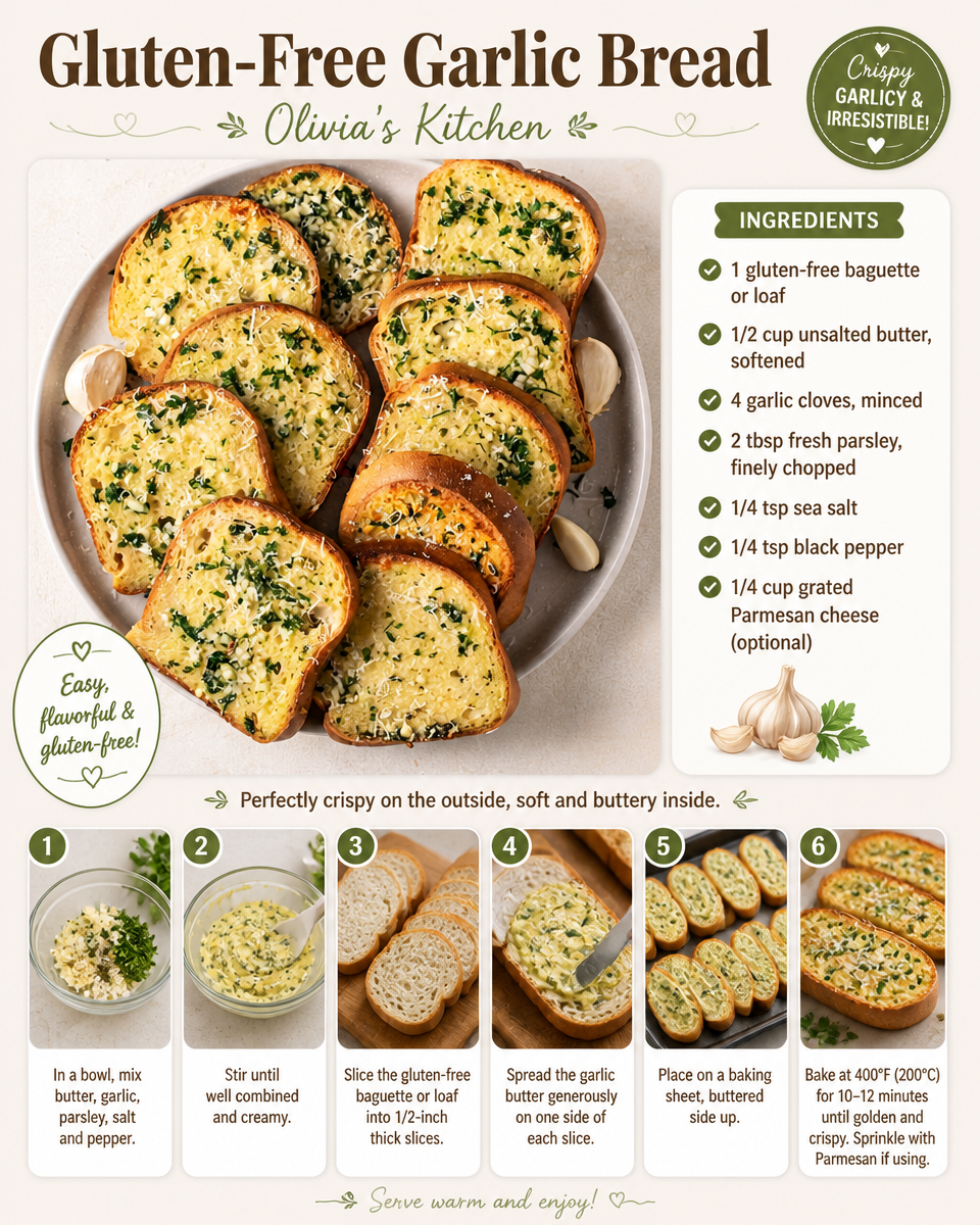 Gluten-Free Garlic Bread - Olivia's Kitchen.