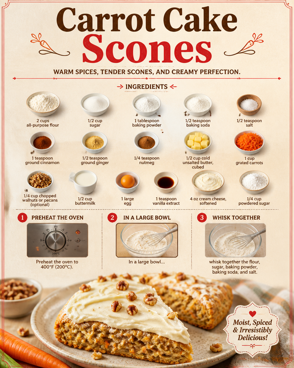 Carrot Cake Scones