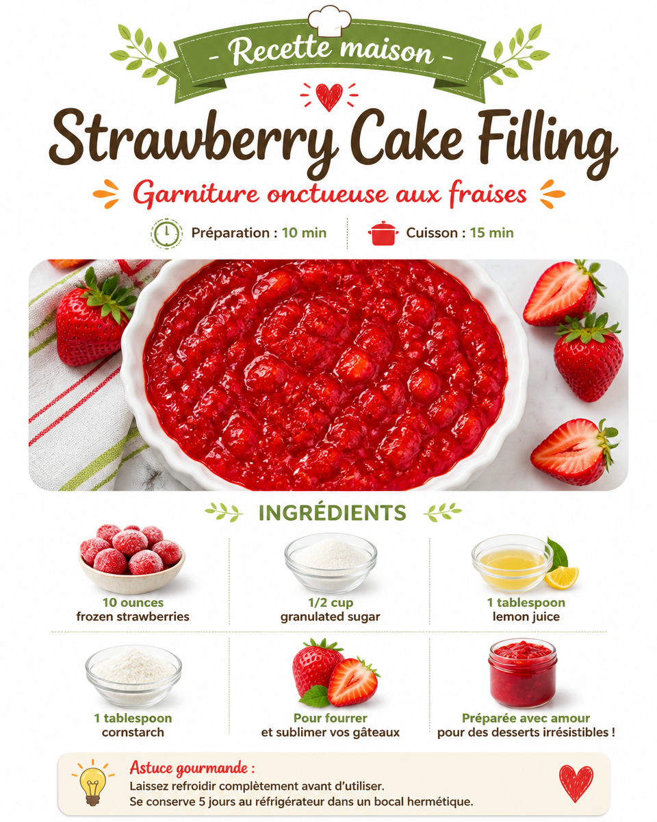 Strawberry Cake Filling