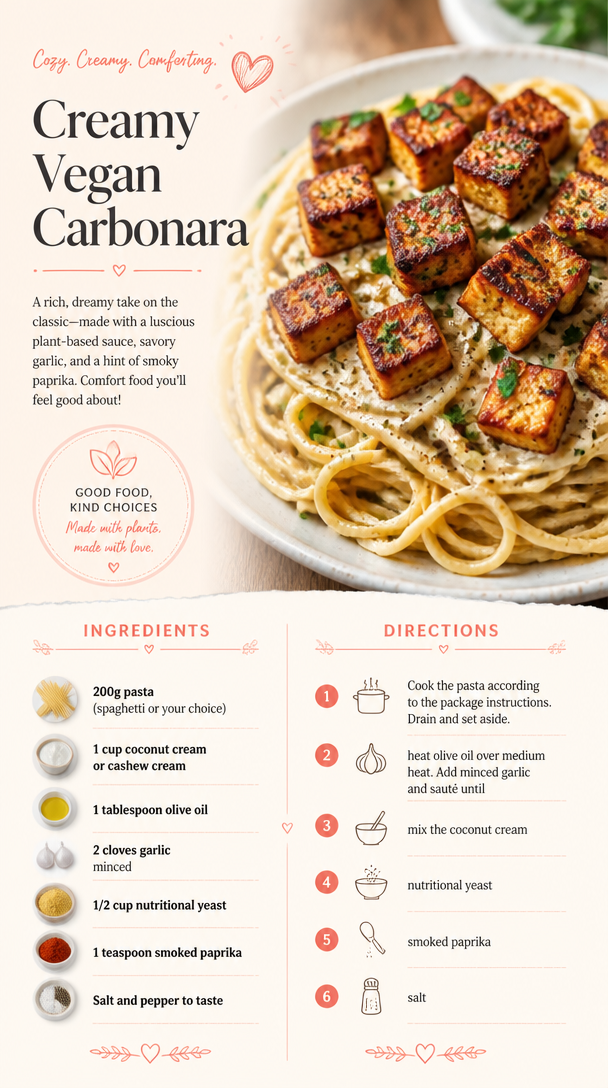 Creamy Vegan Carbonara