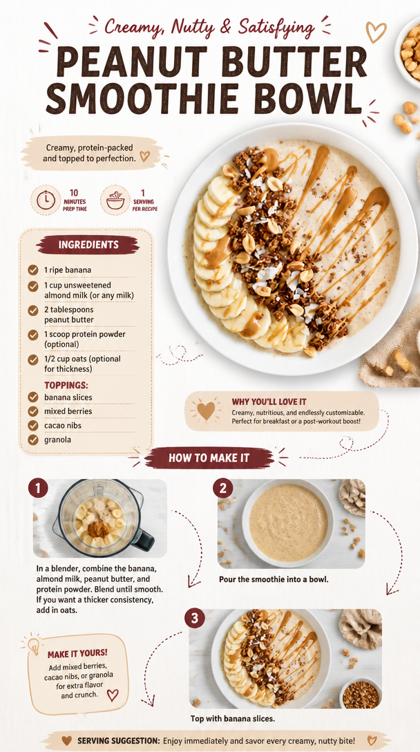 Peanut Butter Smoothie Bowl