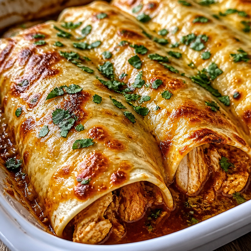 High Protein Chicken Enchiladas