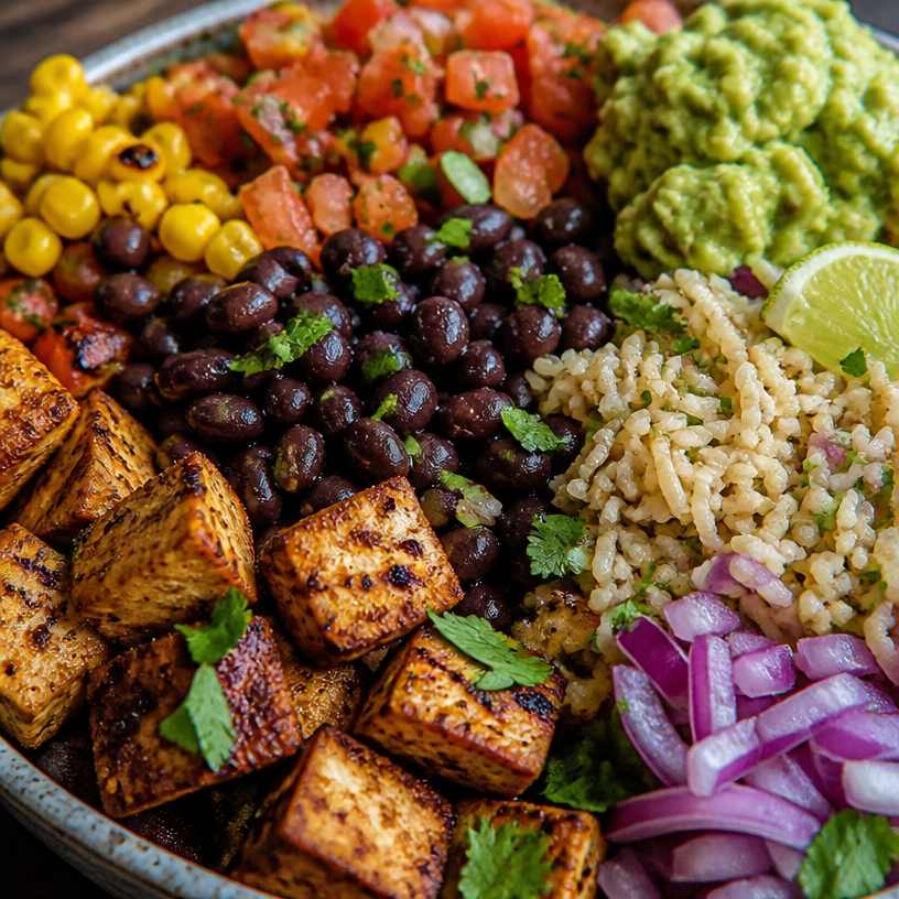 30g Protein Vegan Burrito Bowl