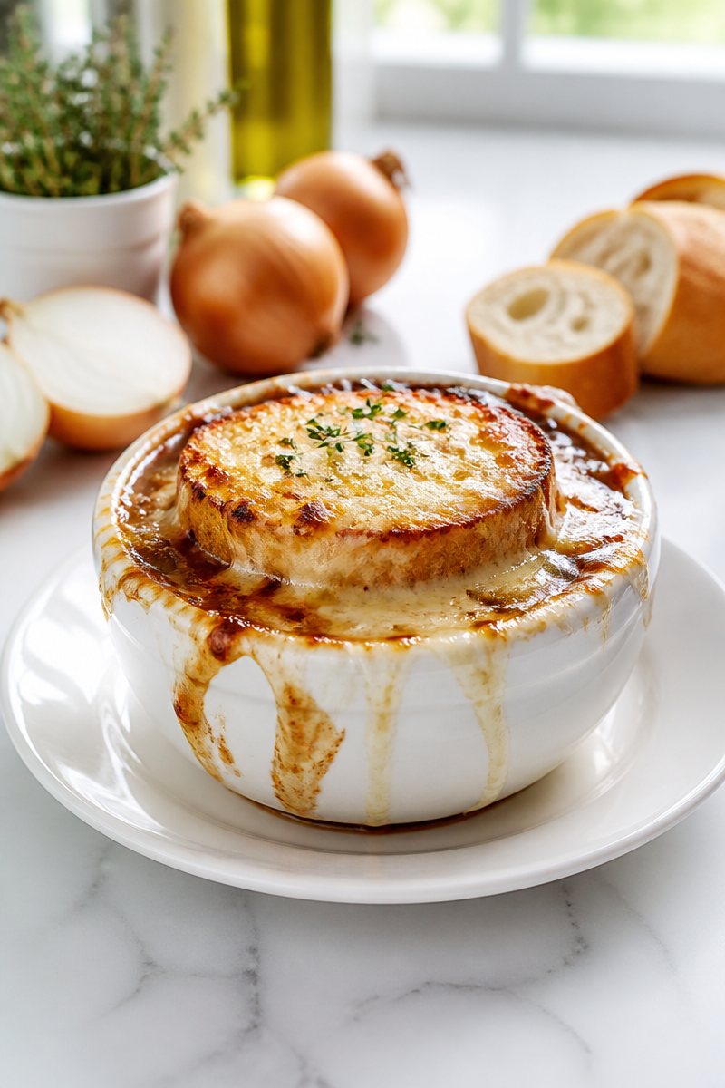 Classic Homemade French Onion Soup