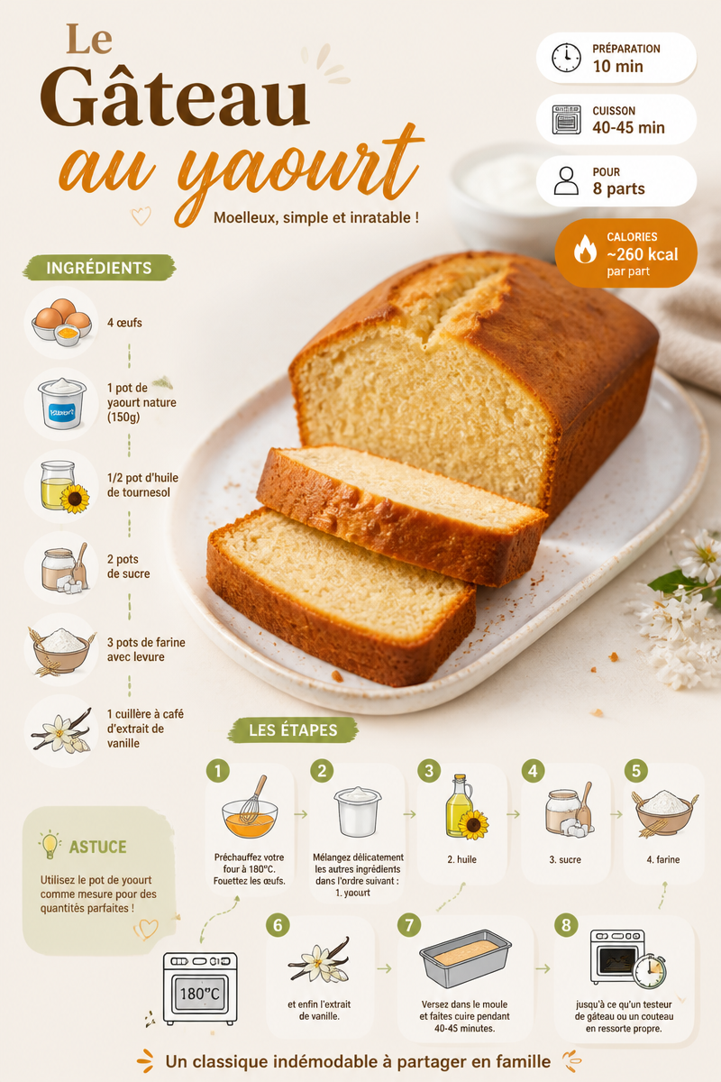 Le gâteau au yaourt