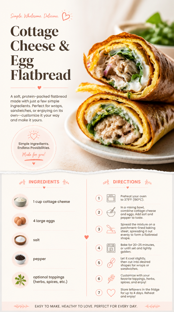 Cottage Cheese & Egg Flatbread