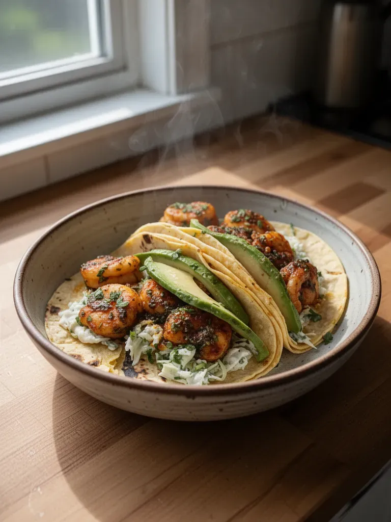 Cilantro Lime Shrimp Tacos