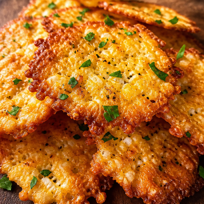 Crispy Cottage Cheese Chips