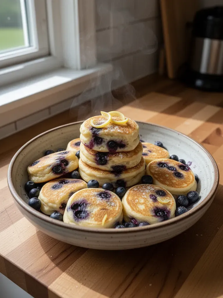 Blueberry Lemon Pancake Bites