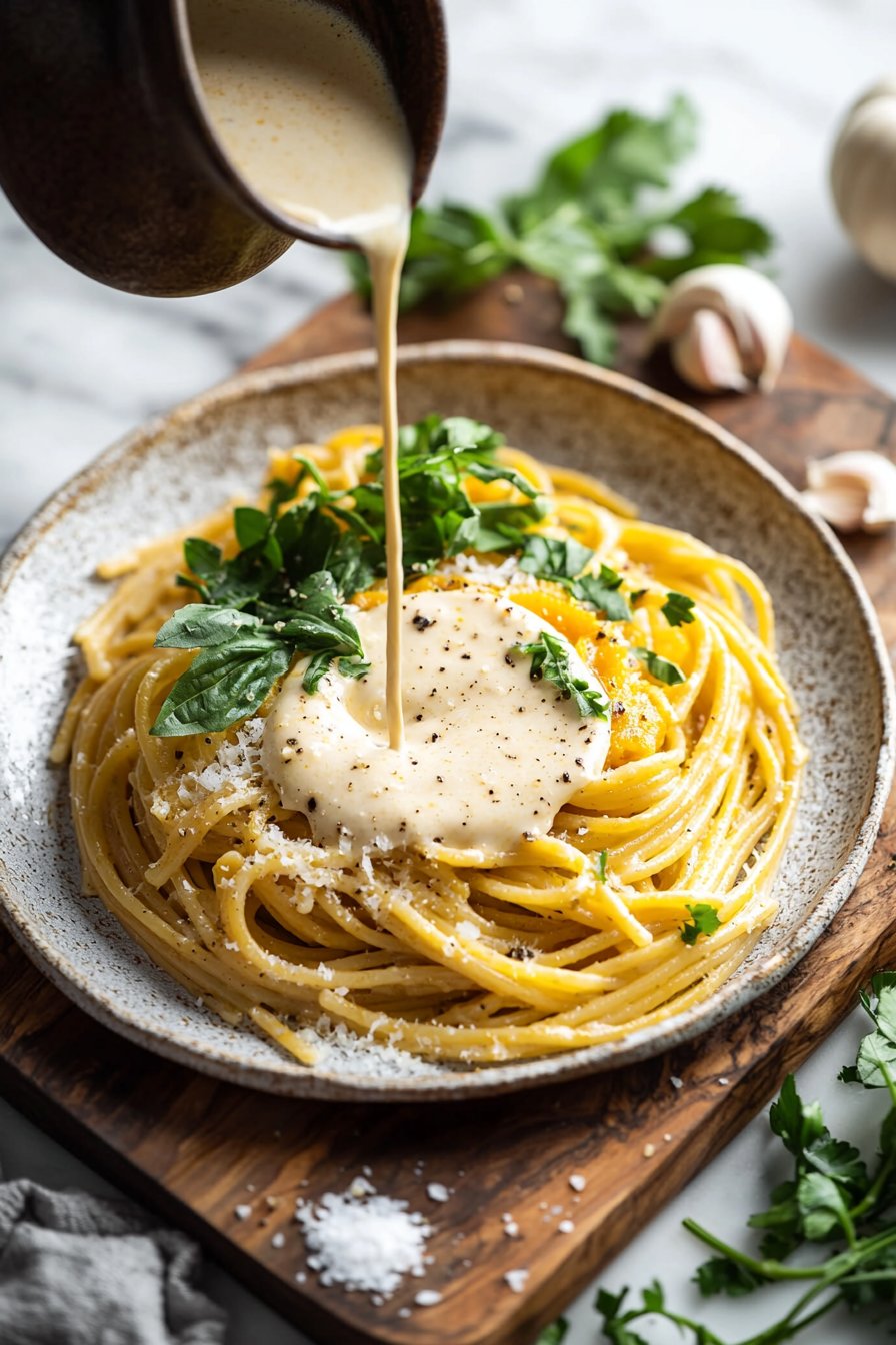 Easy Vegan Pumpkin Pasta