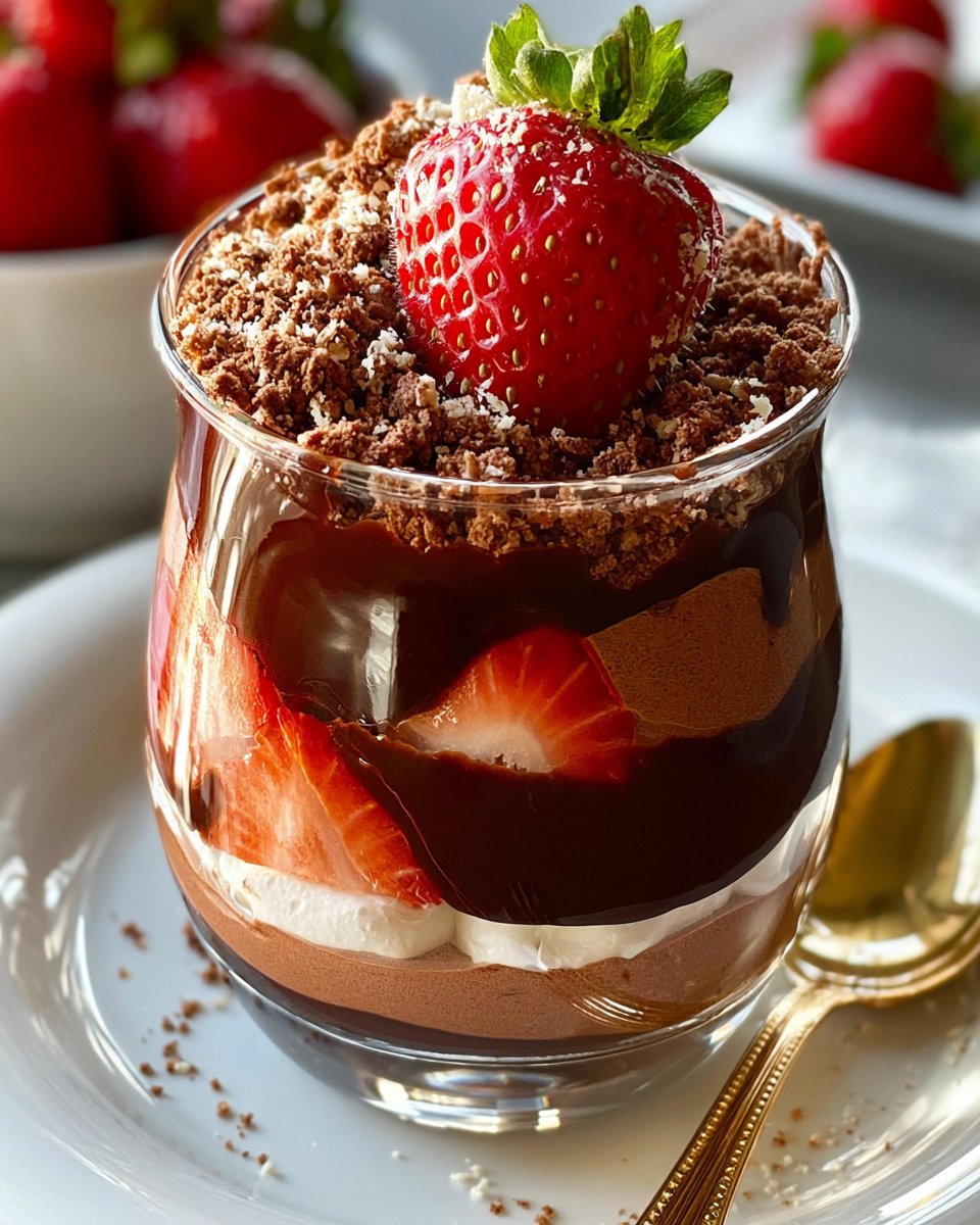 Strawberry and Chocolate Mousse