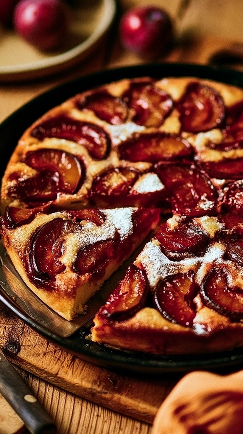 Französischer Pflaumenkuchen
