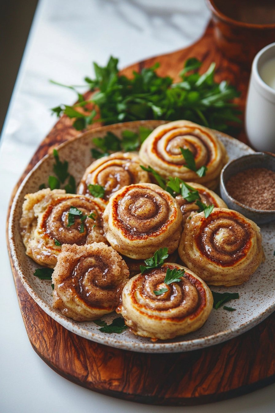 Vegan Cinnamon Roll Pancakes