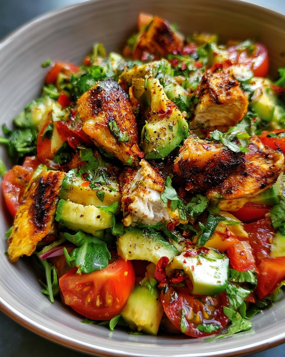 Healthy Chicken Salad with Avocado
