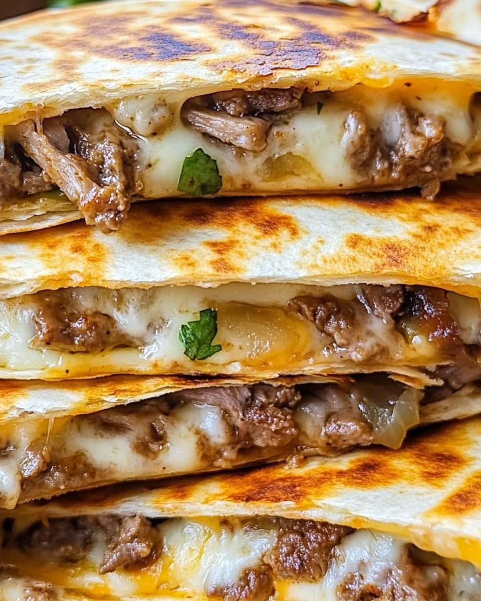 Philadelphia Cheesesteak Quesadillas