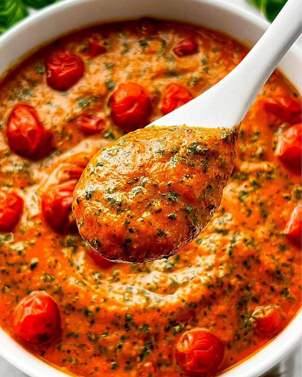 Cherry Tomatoes With Basil Pesto