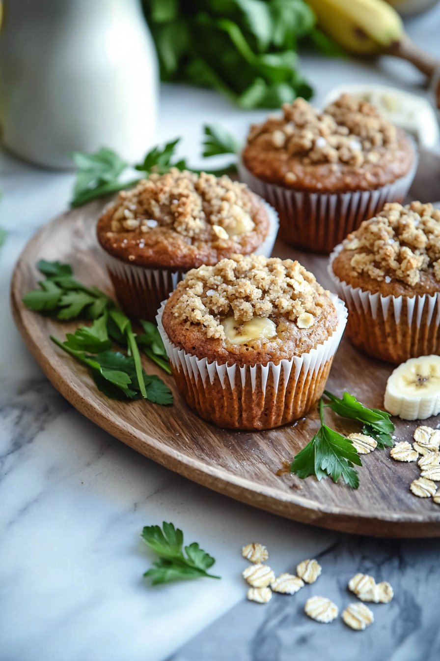 Banana Crumble Muffins