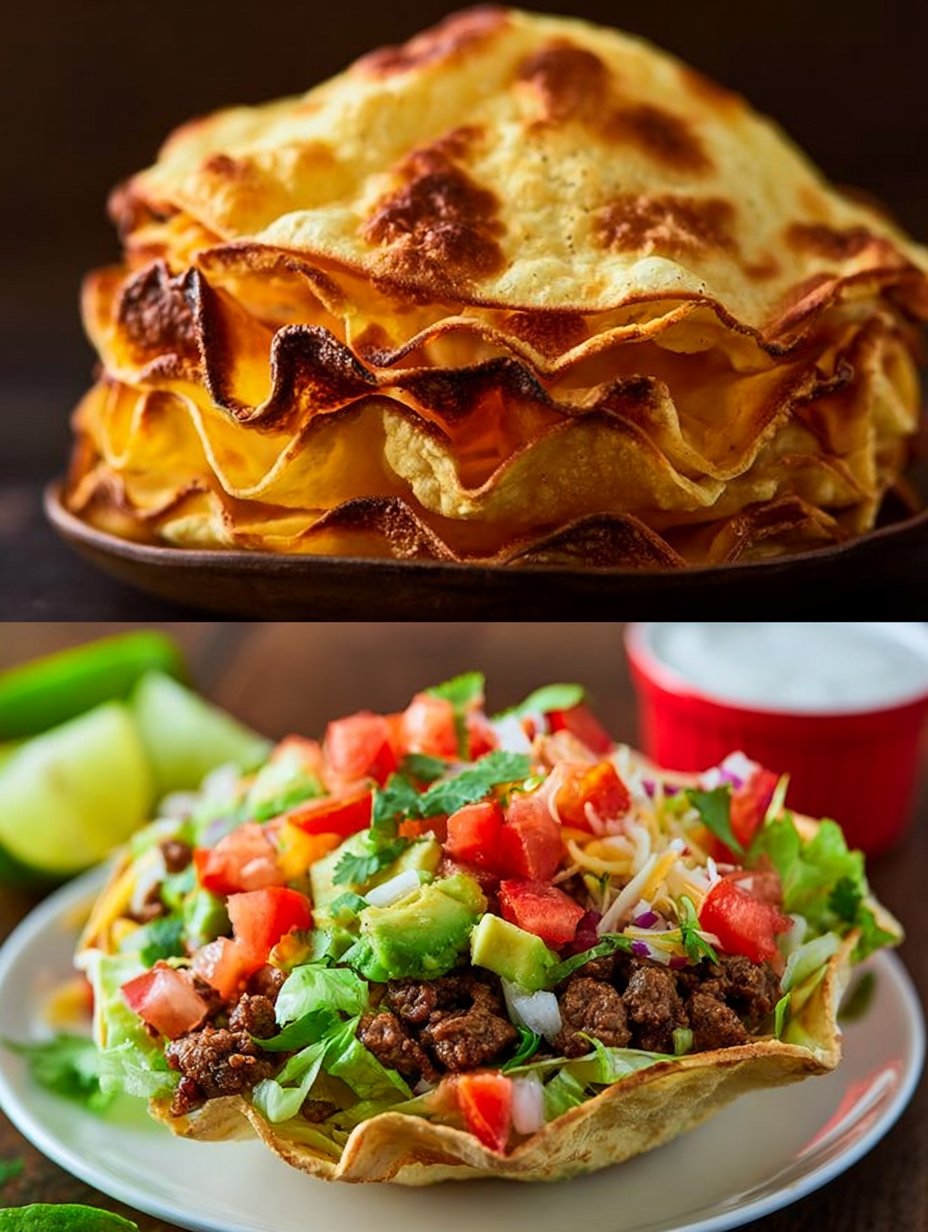 Conchas para Ensalada de Taco Caseras