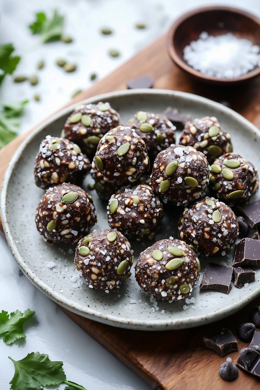 Pumpkin Seed Chocolate Bites