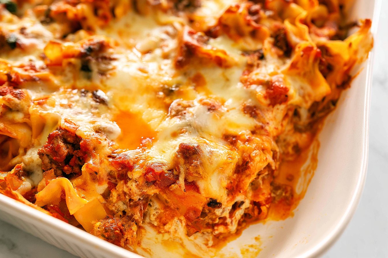 Baked Beef and Noodle Casserole