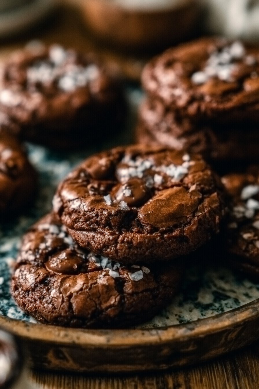 Salted Brownie Cookies
