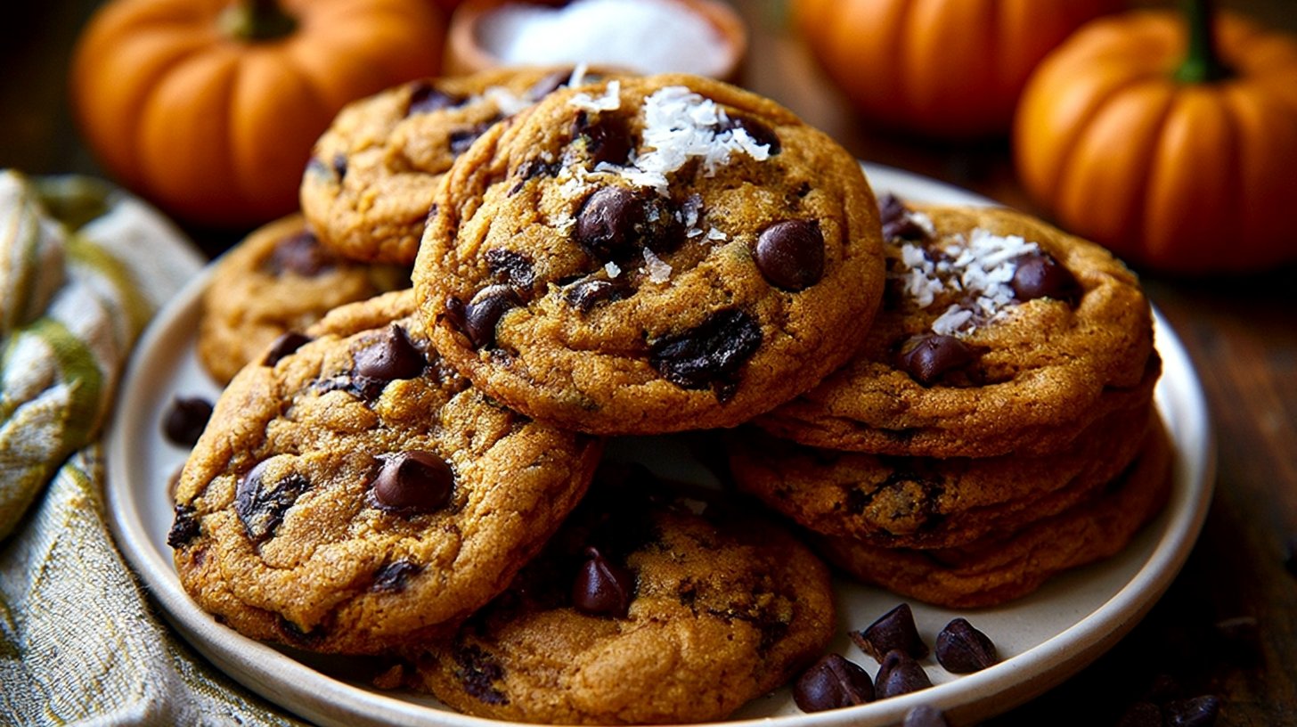 Easy Chewy Pumpkin Chocolate Chip Cookies