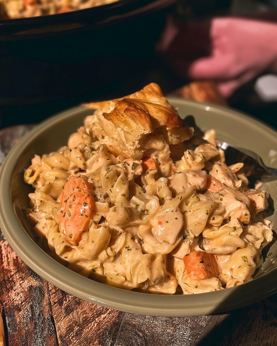 Crock Pot Chicken Pot Pie Pasta Recipe