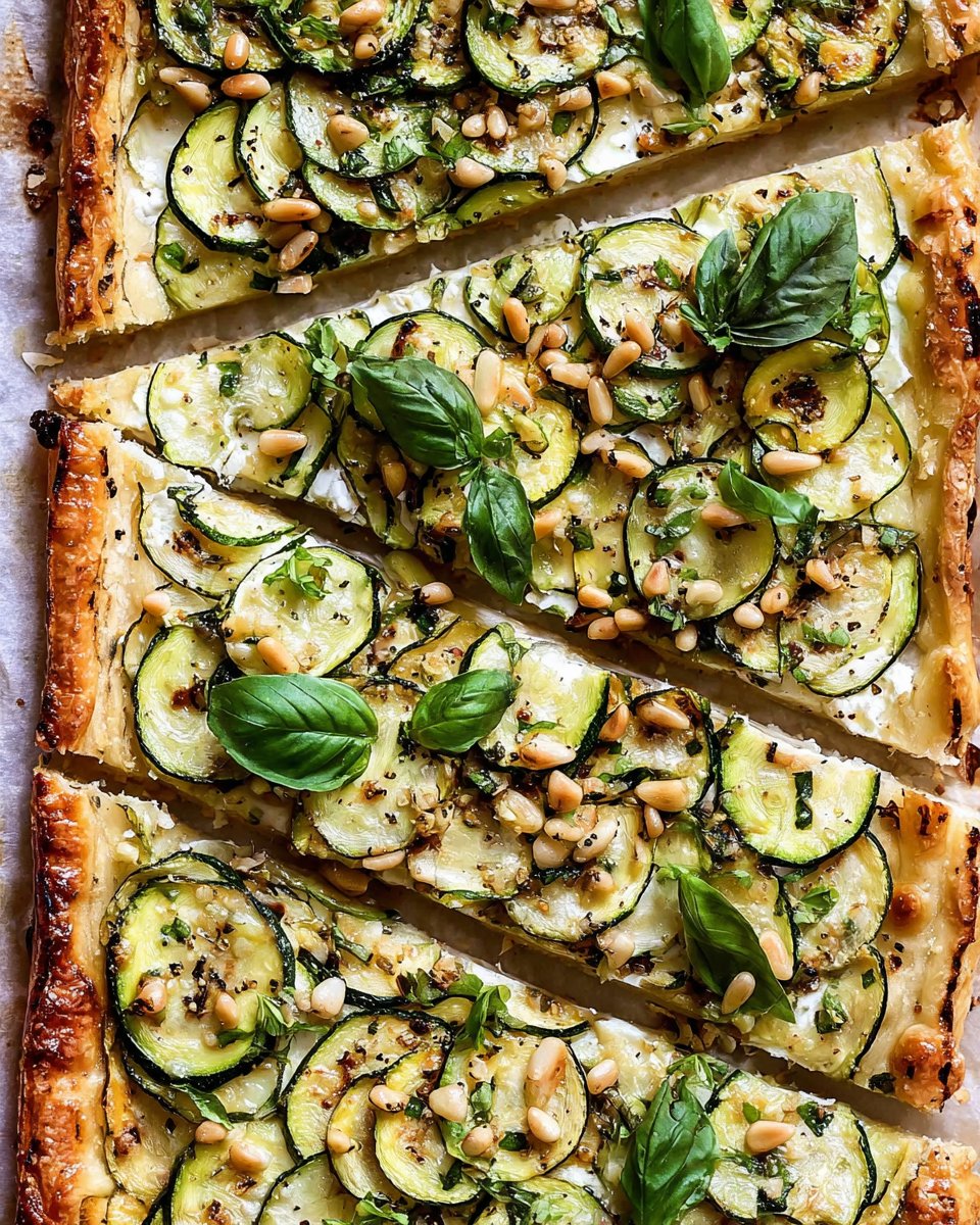 Zucchini and Goat Cheese Tart