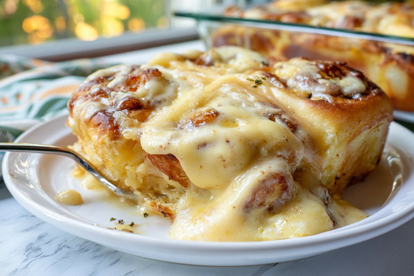 Overnight Orange Roll Casserole