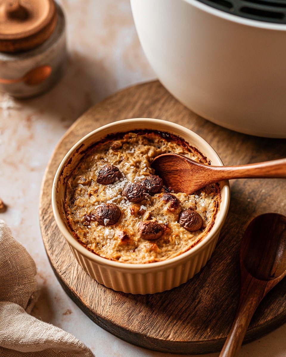 Air Fryer Baked Oats With a Crispy Top