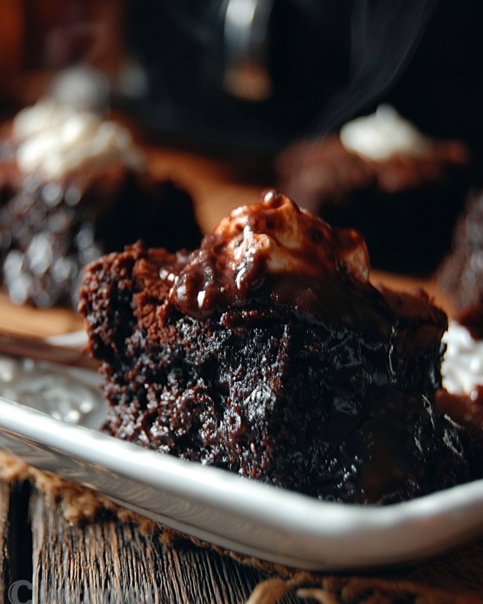 Crock Pot Hot Fudge Brownies