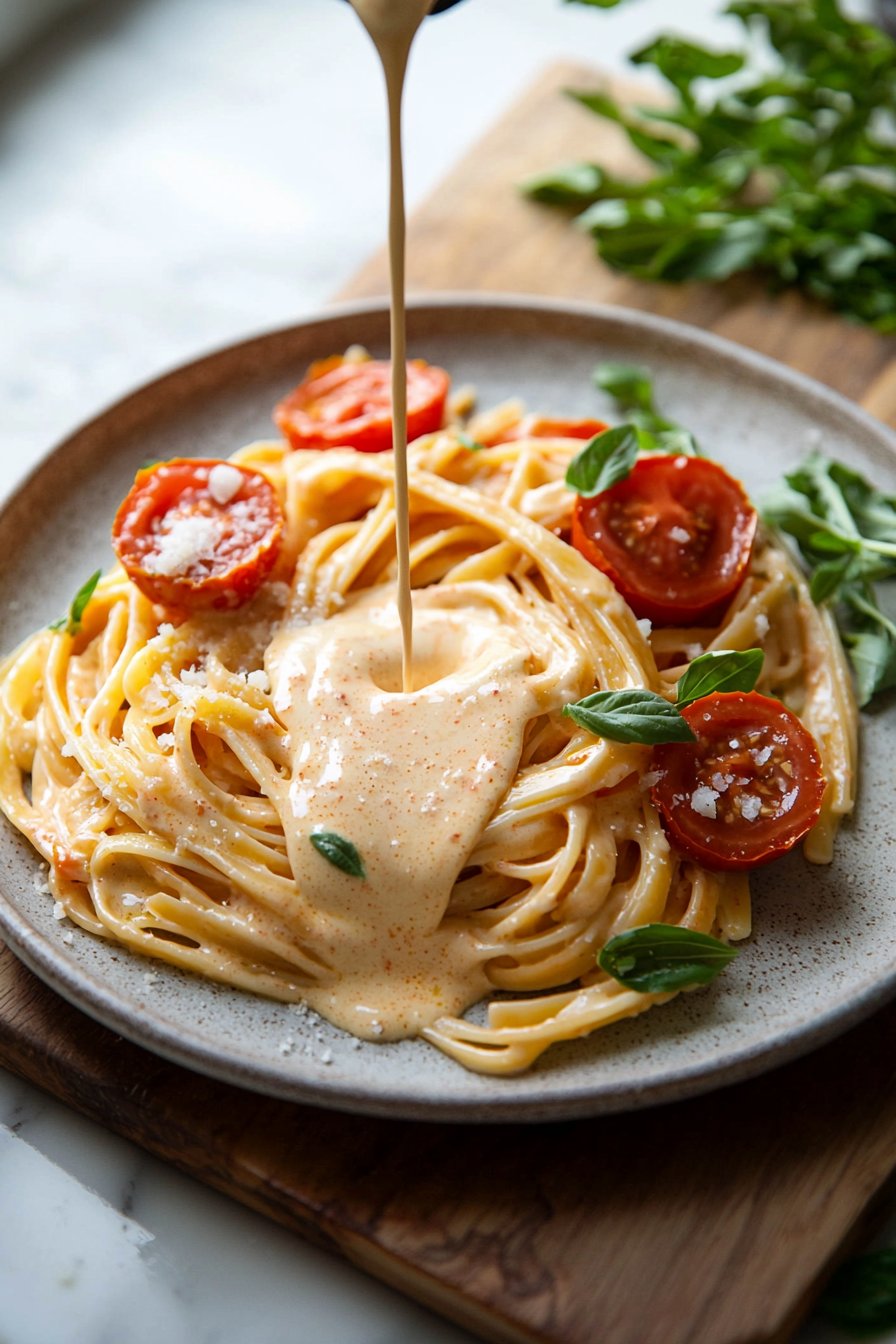 Drei-Zutaten Tomaten-Creme-Pasta-Sauce