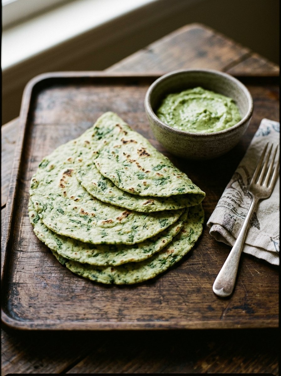 Grain-Free Tortillas with Spinach