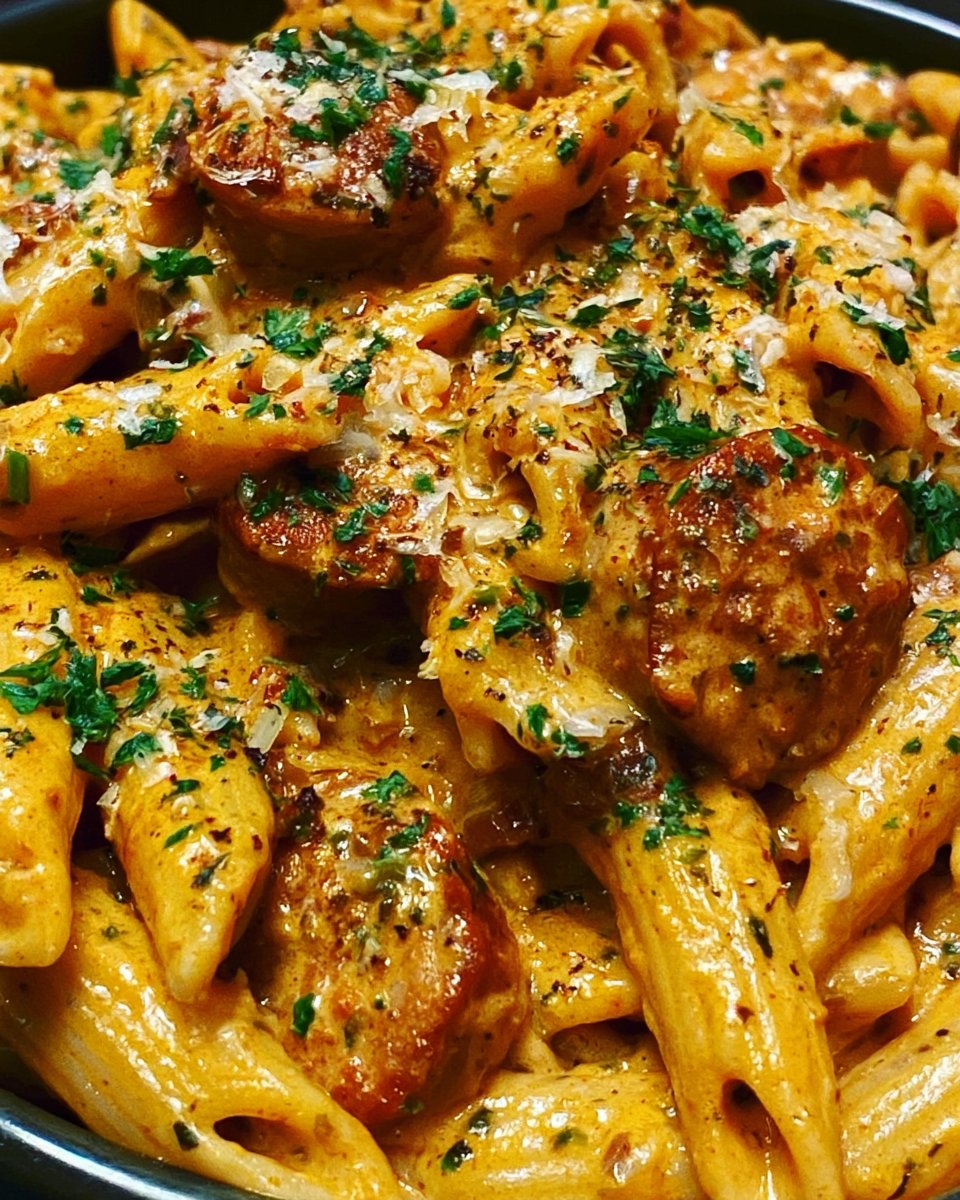 Creamy Cajun Sausage Pasta