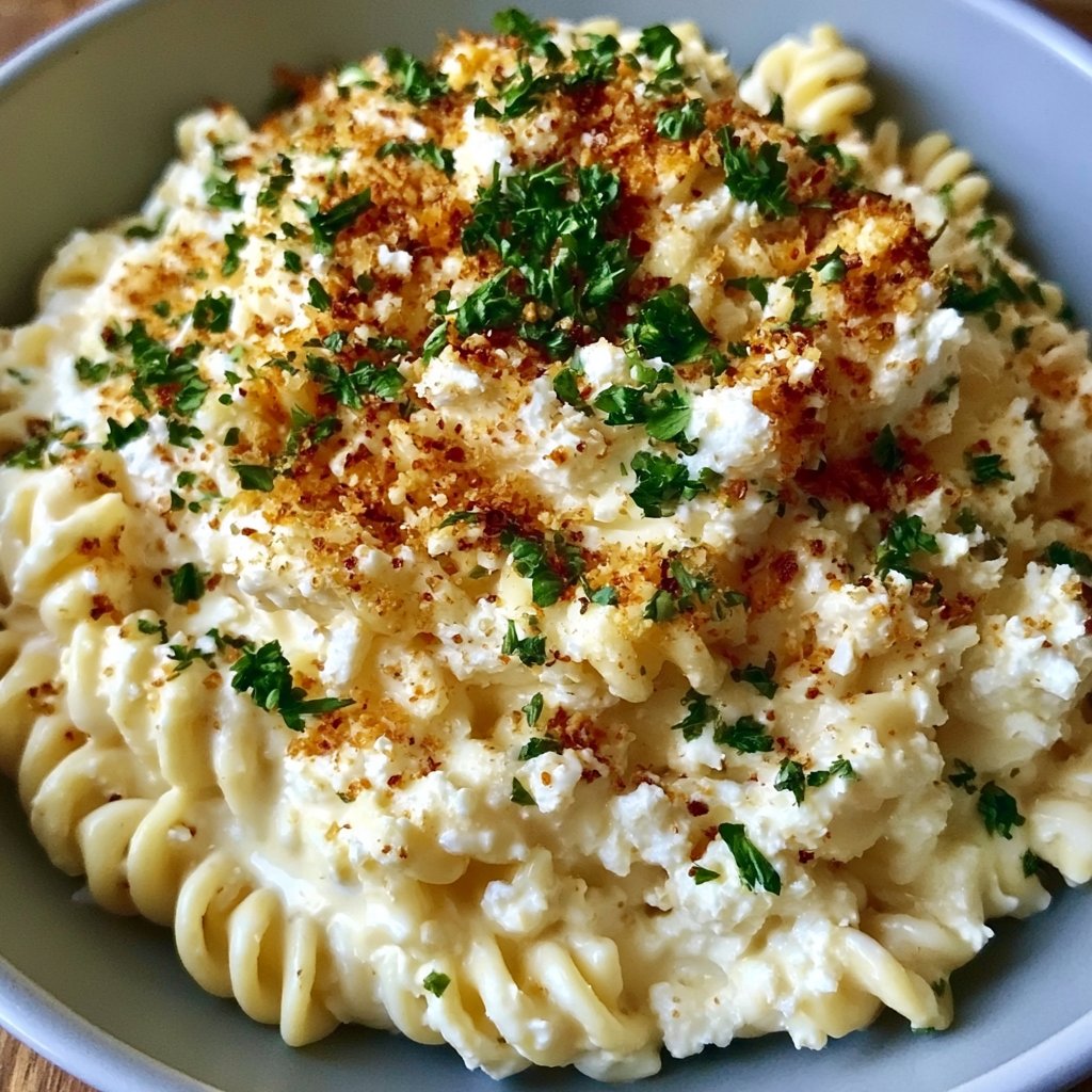 Hüttenkäse Hochprotein-Pasta-Sauce