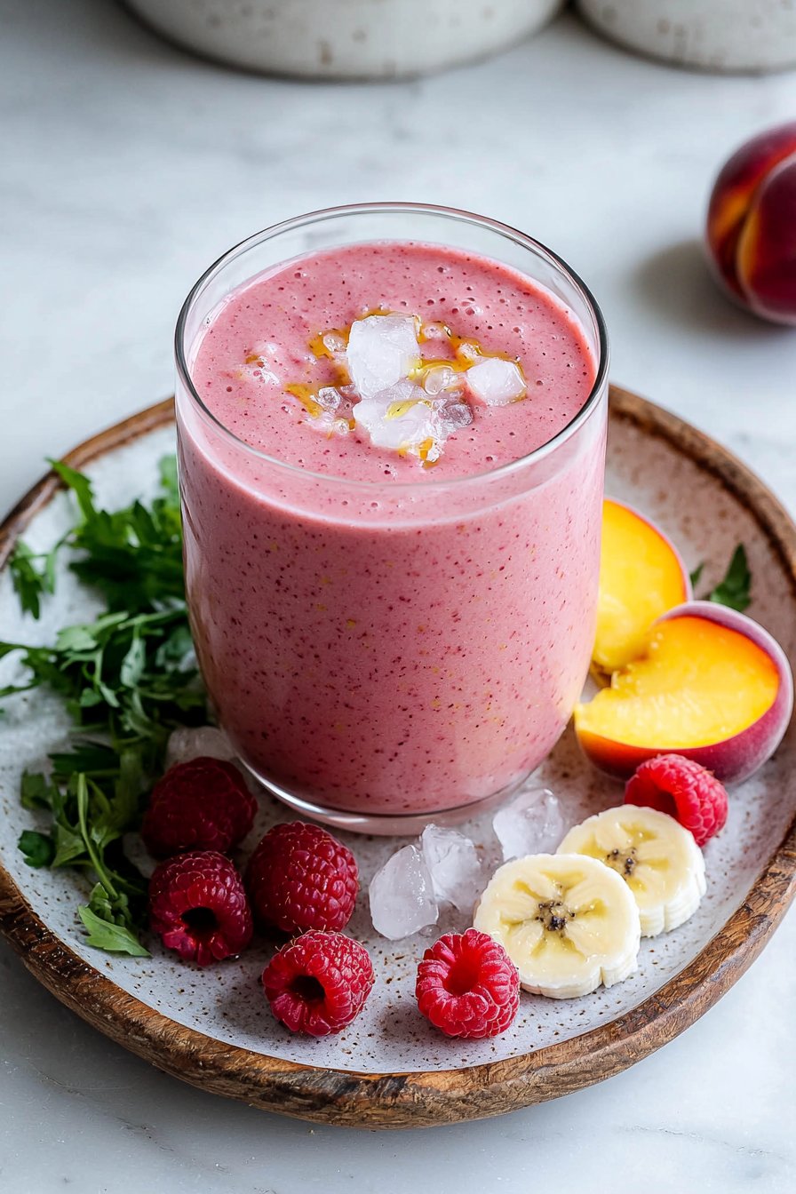 Raspberry Peach Smoothie