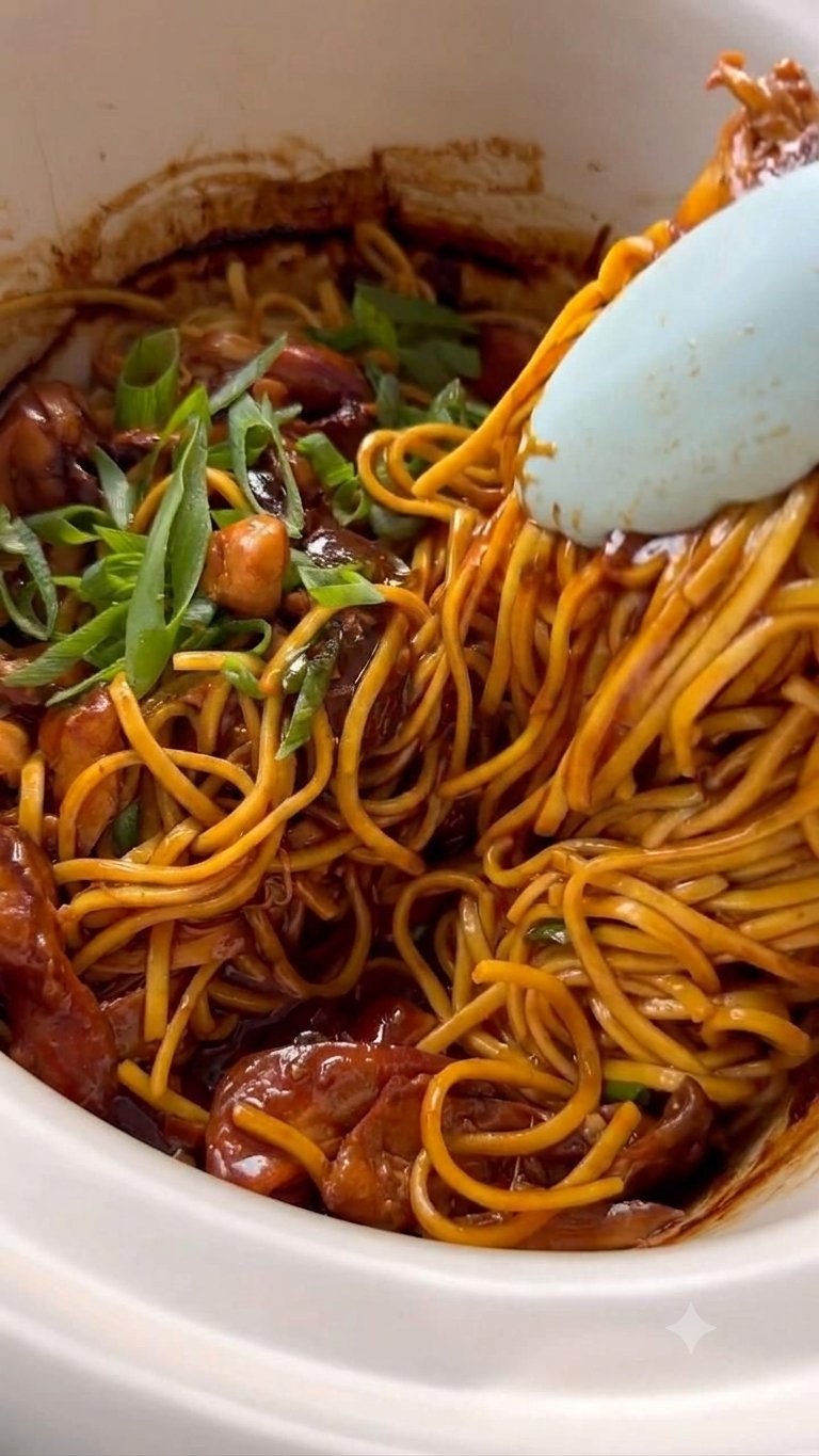 Honey Garlic Chicken Noodles