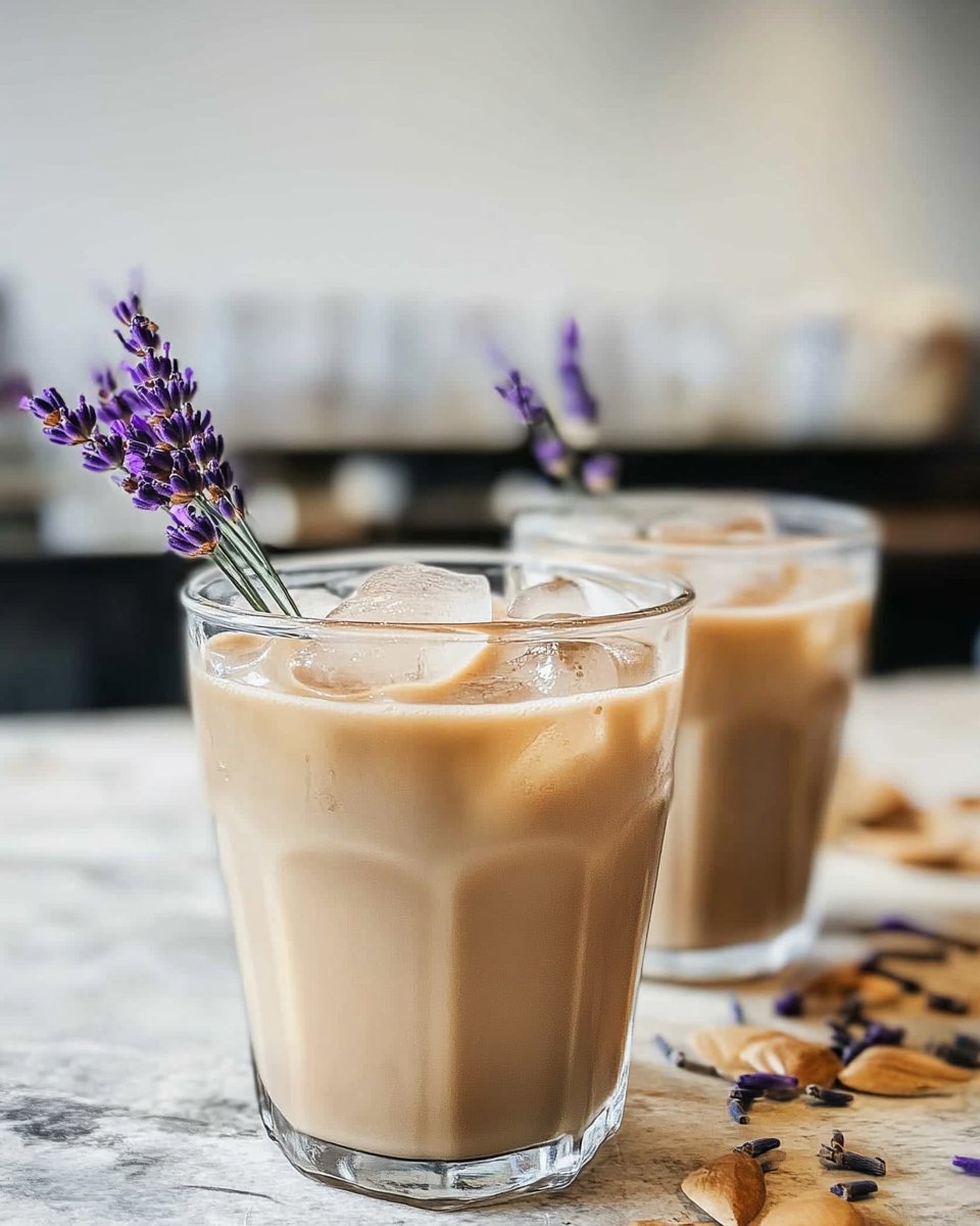 Iced Lavender Dirty Chai Latte