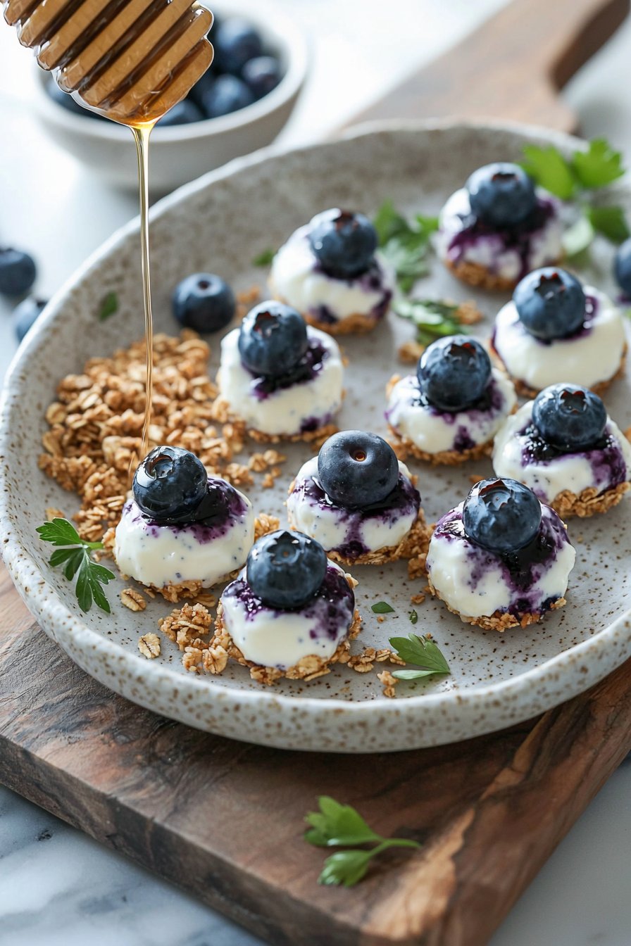 Blueberry Greek Yogurt Bites