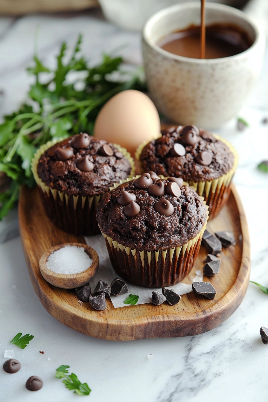 Double Chocolate Coffee Muffins
