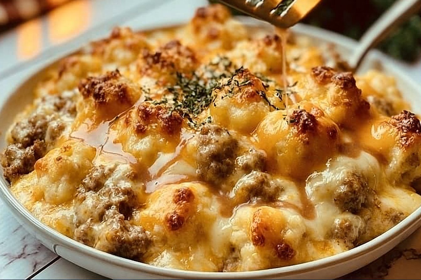 Cheddar Bay Hamburger Casserole