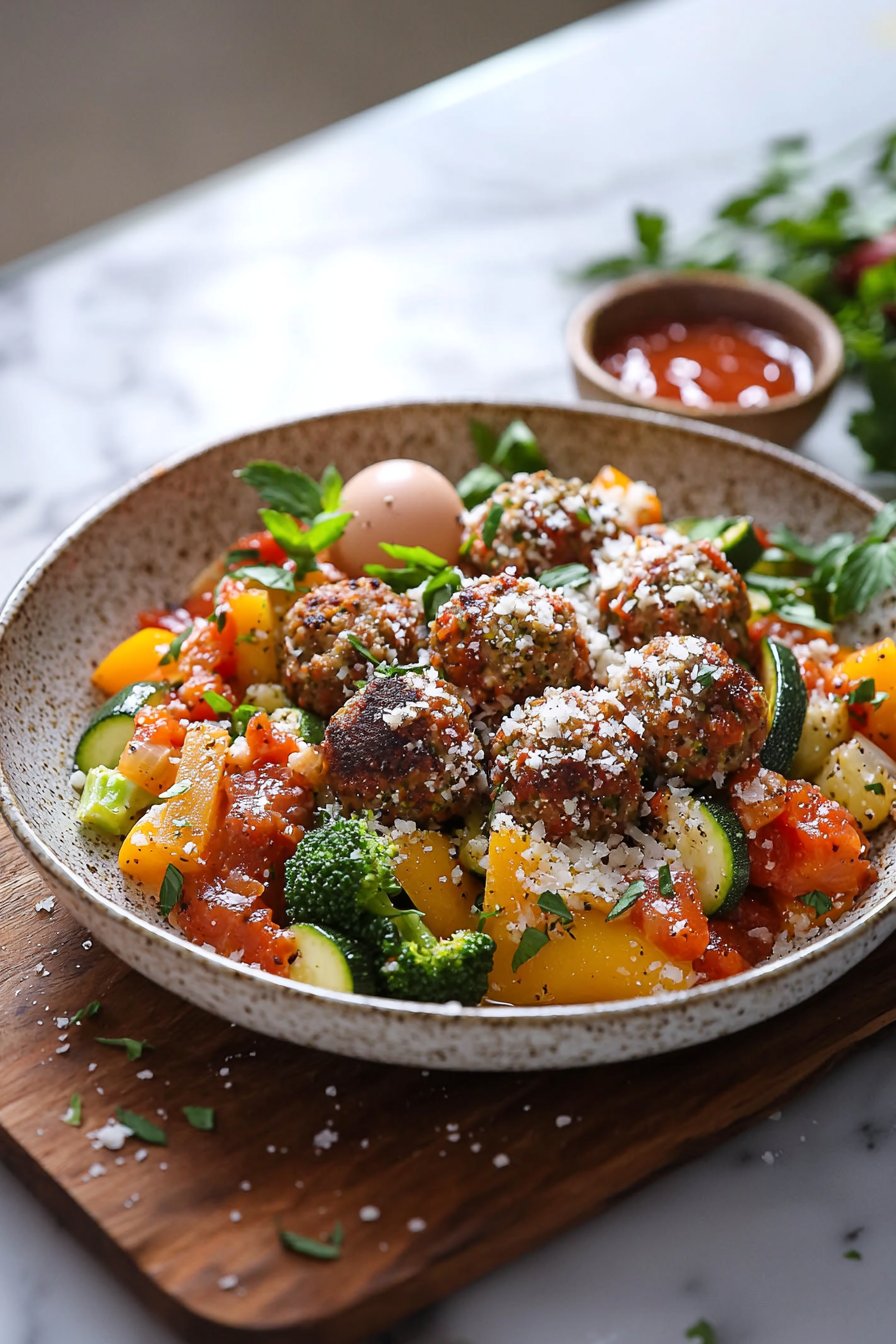 Juicy Meatball & Veggie Bowl