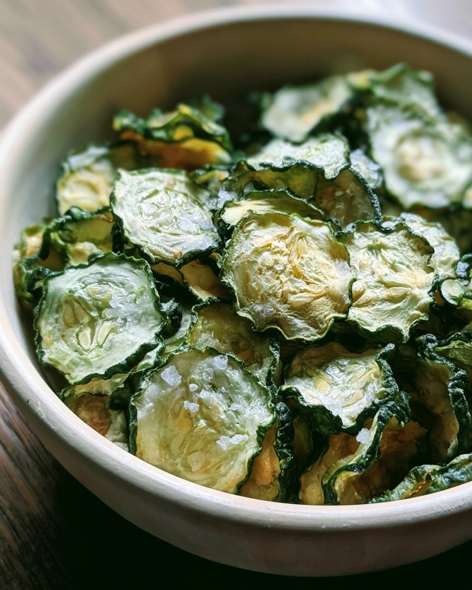 Cucumber Chips with Salt and Vinegar