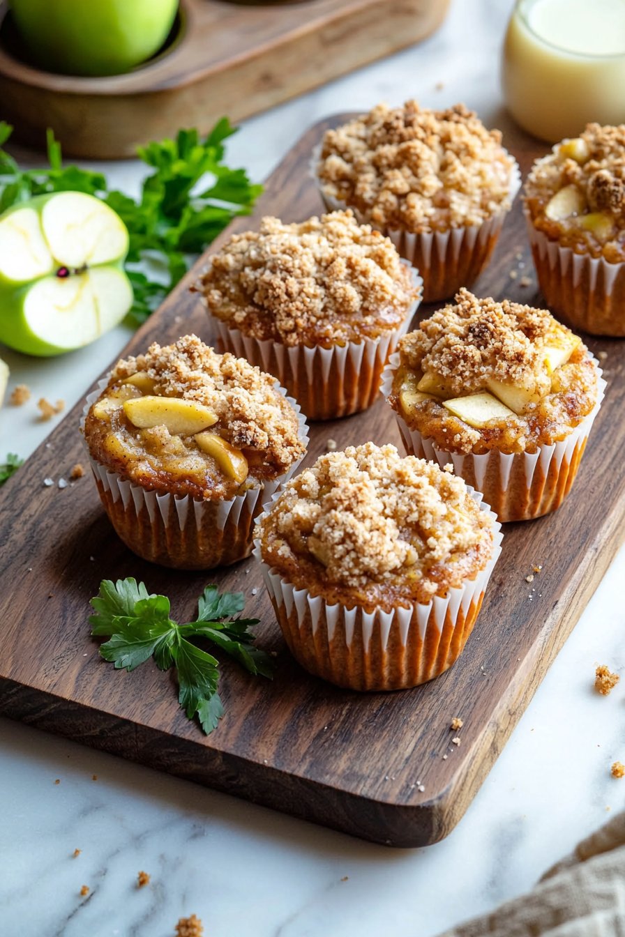 Apfel-Crumble-Muffins