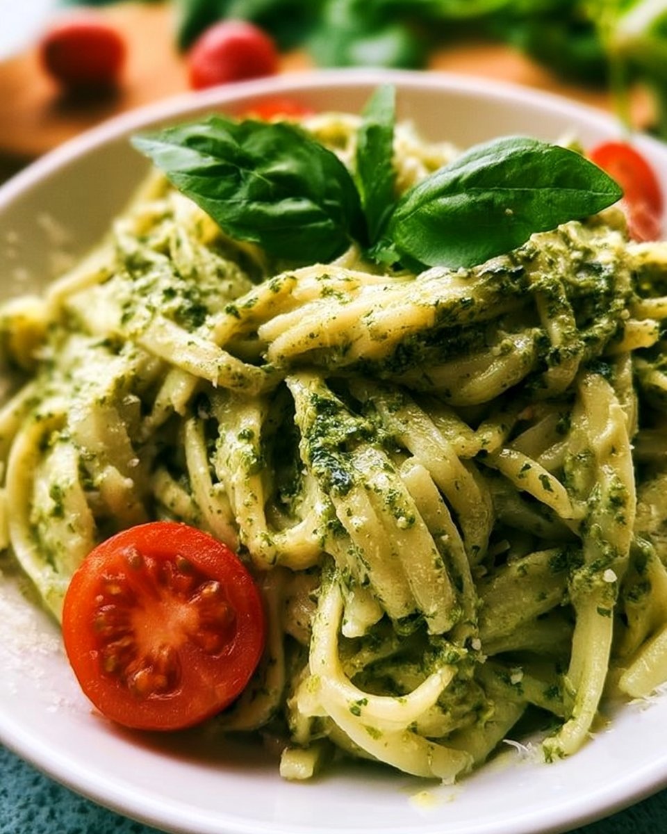 Easy Creamy Pesto Pasta